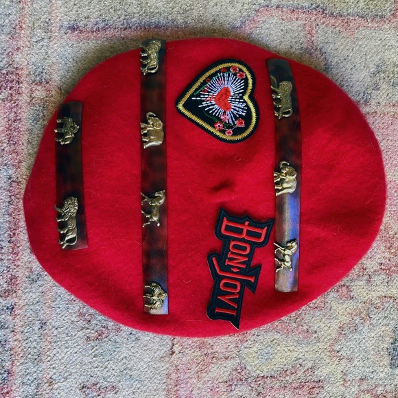 Customed Red Rock N Roll Beret main image 5